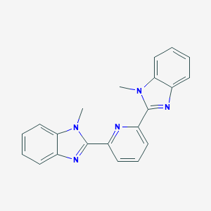 molecular formula C21H17N5 B173449 2,6-Bis(1-methyl-1H-benzo[d]imidazol-2-yl)pyridine CAS No. 112362-30-8