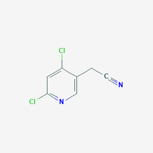 molecular formula C7H4Cl2N2 B173458 2-(4,6-Dichloropyridin-3-yl)acetonitrile CAS No. 199283-52-8