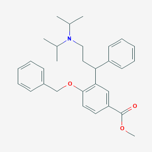 3-[(1R)-3-[Bis(1-methylethyl)amino]-1-phenylpropyl]-4-(phenylmethoxy)benzoic acid methyl ester