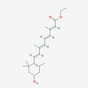 molecular formula C22H32O3 B173498 rac all-trans 3-Hydroxy Retinoic Acid Ethyl Ester CAS No. 120674-74-0