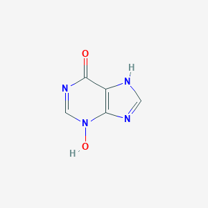 molecular formula C5H4N4O2 B173539 6-HYDROXY-9H-PURINE 3-N-OXIDE CAS No. 19765-65-2