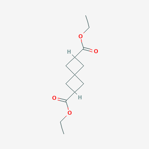 molecular formula C13H20O4 B173547 Diethyl spiro[3.3]heptane-2,6-dicarboxylate CAS No. 132616-34-3