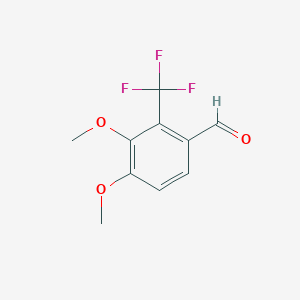 molecular formula C10H9F3O3 B173584 3,4-Dimethoxy-2-(trifluoromethyl)benzaldehyde CAS No. 138490-96-7