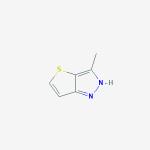 molecular formula C6H6N2S B173614 3-Methyl-1h-thieno[3,2-c]pyrazole CAS No. 13834-53-2