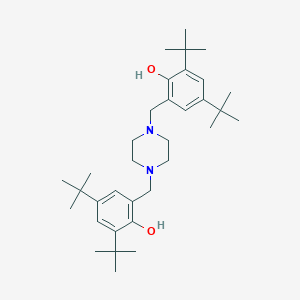 2,4-Di-tert-butyl-6-({4-[(3,5-di-tert-butyl-2-hydroxyphenyl)methyl]piperazin-1-yl}methyl)phenol