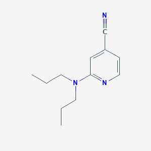 molecular formula C12H17N3 B173631 2-(Dipropylamino)isonicotinonitrile CAS No. 127680-85-7
