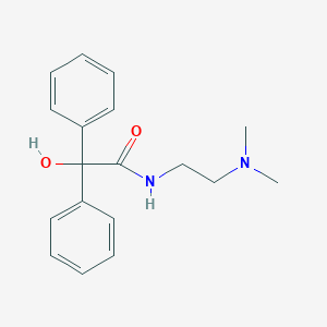 molecular formula C18H22N2O2 B173633 N-[2-(dimethylamino)ethyl]-2-hydroxy-2,2-diphenylacetamide CAS No. 31416-65-6