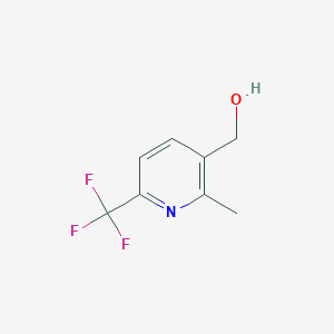molecular formula C8H8F3NO B173638 (2-Methyl-6-(trifluoromethyl)pyridin-3-yl)methanol CAS No. 113265-44-4