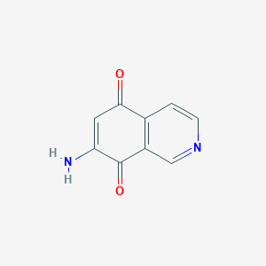 molecular formula C9H6N2O2 B173639 7-Aminoisoquinoline-5,8-dione CAS No. 118680-81-2