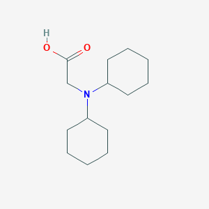 molecular formula C14H25NO2 B173641 Glycine, N,N-dicyclohexyl- CAS No. 102964-47-6