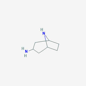 molecular formula C7H14N2 B173645 8-Azabicyclo[3.2.1]octan-3-amine CAS No. 196614-15-0