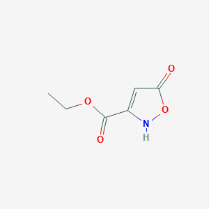 molecular formula C6H7NO4 B173650 Ethyl 5-hydroxyisoxazole-3-carboxylate CAS No. 197729-42-3