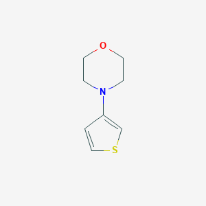 molecular formula C8H11NOS B173651 Morpholine, 4-(3-thienyl)- CAS No. 1006-76-4