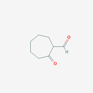 molecular formula C8H12O2 B173652 2-Oxocycloheptane-1-carbaldehyde CAS No. 1589-24-8
