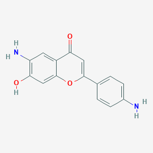molecular formula C15H12N2O3 B173665 4/',6-Diamino-7-hydroxyflavone CAS No. 199460-11-2