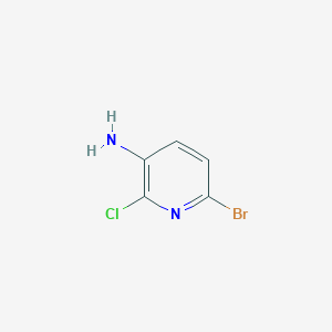 molecular formula C5H4BrClN2 B173666 6-溴-2-氯吡啶-3-胺 CAS No. 169833-70-9