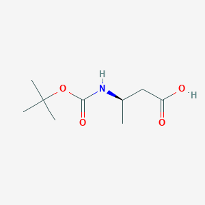 molecular formula C9H17NO4 B173669 (R)-N-Boc-3-aminobutyric acid CAS No. 15991-23-8