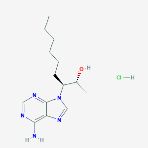 molecular formula C₁₄H₂₃N₅O ∙ HCl B017367 erythro-9-(2-Hydroxy-3-nonyl)adenine hydrochloride CAS No. 58337-38-5