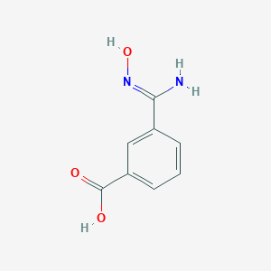 molecular formula C8H8N2O3 B173670 3-[(Hydroxyamino)iminomethyl]-benzoic acid CAS No. 199447-10-4