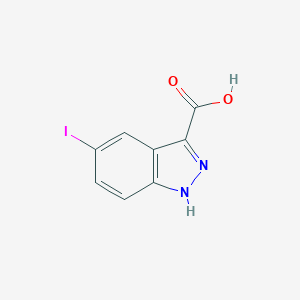molecular formula C8H5IN2O2 B173683 5-Iodo-1H-indazole-3-carboxylic acid CAS No. 1077-97-0