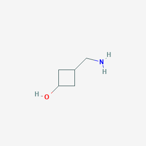 molecular formula C5H11NO B173702 3-(Aminomethyl)cyclobutanol CAS No. 167081-42-7