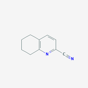 molecular formula C10H10N2 B173703 5,6,7,8-Tetrahydroquinoline-2-carbonitrile CAS No. 150459-78-2