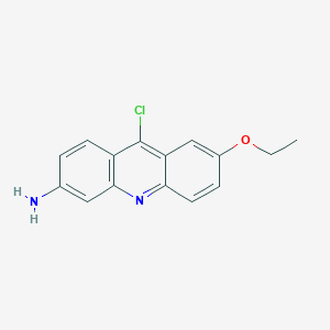 molecular formula C15H13ClN2O B173715 9-Chloro-7-ethoxyacridin-3-amine CAS No. 183484-74-4