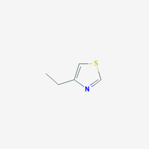 molecular formula C5H7NS B173719 4-Ethylthiazole CAS No. 17626-72-1