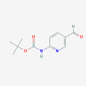 molecular formula C11H14N2O3 B173720 Tert-butyl (5-formylpyridin-2-YL)carbamate CAS No. 199296-40-7