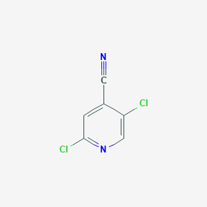 molecular formula C6H2Cl2N2 B173735 2,5-Dichloroisonicotinonitrile CAS No. 102645-35-2