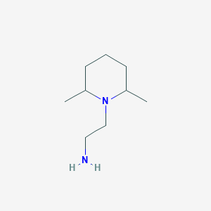 molecular formula C9H20N2 B173736 2-(2,6-二甲基哌啶-1-基)-乙胺 CAS No. 1788-35-8