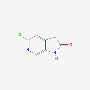 molecular formula C7H5ClN2O B173738 5-chloro-1H-pyrrolo[2,3-c]pyridin-2(3H)-one CAS No. 136888-17-0