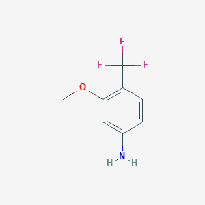 molecular formula C8H8F3NO B173739 3-Methoxy-4-(trifluoromethyl)aniline CAS No. 106877-20-7