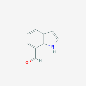 molecular formula C9H7NO B017374 Indole-7-carboxaldehyde CAS No. 1074-88-0