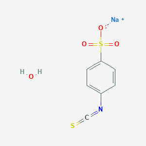 molecular formula C7H6NNaO4S2 B173754 4-Sulfophenyl isothiocyanate sodium salt monohydrate CAS No. 143193-53-7