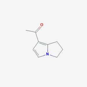 molecular formula C9H11NO B173757 1-Acetyl-6,7-dihydro-5H-pyrrolizine CAS No. 199192-10-4