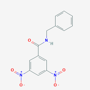 molecular formula C14H11N3O5 B173762 N-benzyl-3,5-dinitrobenzamide CAS No. 14401-98-0