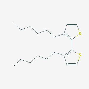 molecular formula C20H30S2 B173766 3,3'-Dihexyl-2,2'-bithiophene CAS No. 125607-30-9