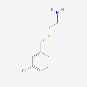 molecular formula C9H12ClNS B173770 2-[(3-Chlorobenzyl)thio]ethanamine CAS No. 106670-33-1