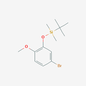 molecular formula C13H21BrO2Si B173775 2-(T-Butyldimethylsilyloxy)-4-bromoanisole CAS No. 177329-71-4