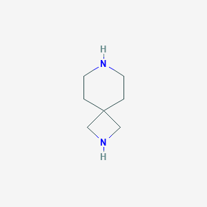 molecular formula C7H14N2 B173780 2,7-Diazaspiro[3.5]nonane CAS No. 136098-14-1