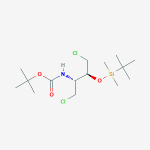 2S-t-Butyldimethylsilyloxy-3R-(t-Boc)-amino-1,4-dichlorobutane