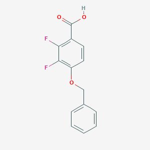 molecular formula C14H10F2O3 B173799 4-(苄氧基)-2,3-二氟苯甲酸 CAS No. 144292-54-6