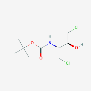 molecular formula C9H17Cl2NO3 B017380 2R-(t-Boc)amino-1,4-dichloro-3S-hydroxybutane CAS No. 326479-99-6