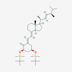 molecular formula C40H72O2Si2 B173801 Silane,[[(1b,3b,5E,7E,22E)-9,10-secoergosta-5,7,10(19),22-tetraene-1,3-diyl]bis(oxy)]bis[(1,1-dimethylethyl)dimethyl- CAS No. 115540-28-8