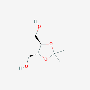 molecular formula C7H14O4 B017384 (-)-2,3-O-Isopropylidene-d-threitol CAS No. 73346-74-4
