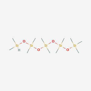 molecular formula C11H34O4Si5 B173840 Dimethylsilyloxy-[[dimethyl(trimethylsilyloxy)silyl]oxy-dimethylsilyl]oxy-dimethylsilane CAS No. 17066-04-5