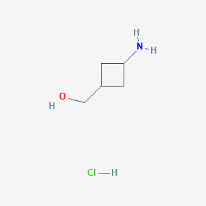 molecular formula C5H12ClNO B173842 (3-Aminocyclobutyl)methanol hydrochloride CAS No. 142733-65-1