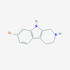 molecular formula C11H11BrN2 B173845 7-溴-2,3,4,9-四氢-1H-吡啶并[3,4-b]吲哚 CAS No. 108061-47-8