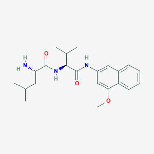 molecular formula C22H31N3O3 B173851 H-Leu-Val-4MbetaNA . HCl CAS No. 123825-03-6